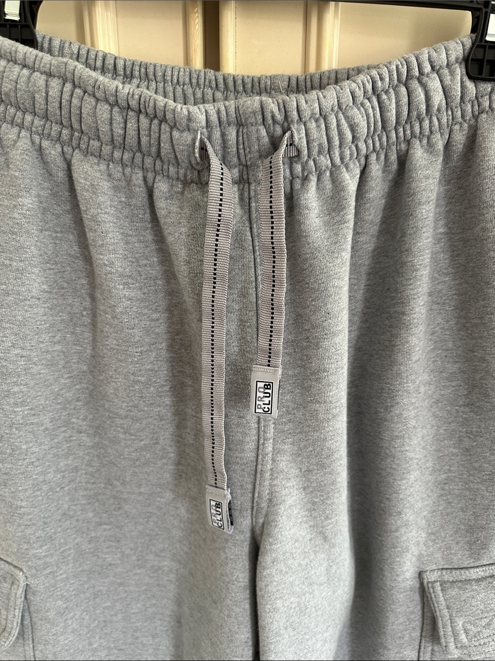Pro Club Gray Cargo Jogger Sweatpants, size M - Picture 5 of 10